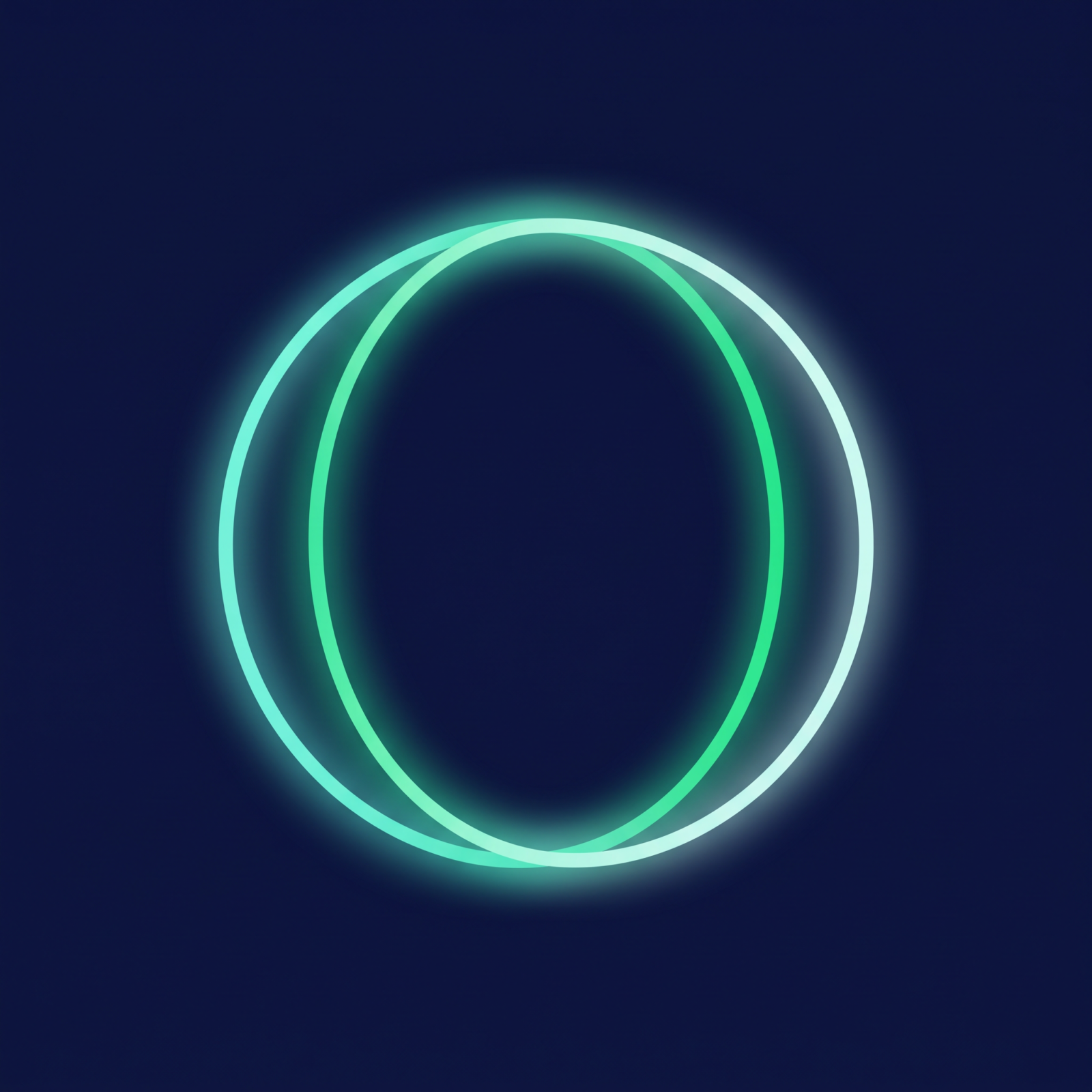 Abstract glowing circular loop graphic in Radiance RLX brand colors, symbolizing the pattern loop